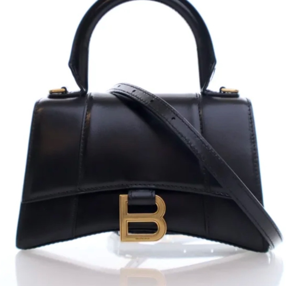 BALENCIAGA Hourglass Top Handle Mini Bag